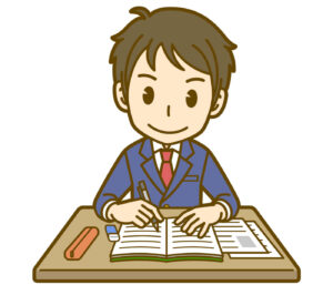 勉強する人