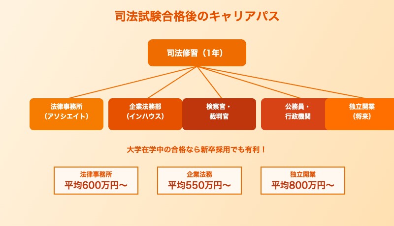 予備試験合格後の弁護士キャリアパスと就職先一覧