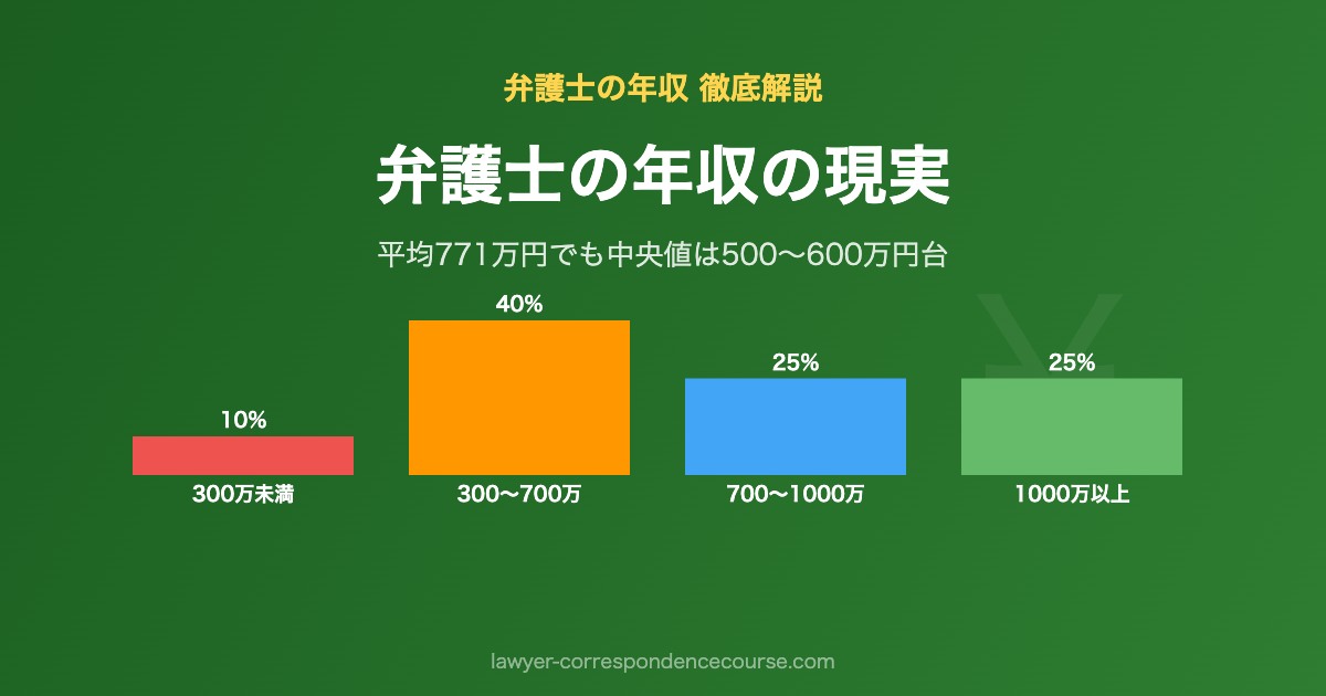 弁護士の年収の現実 平均・中央値・独立後まで
