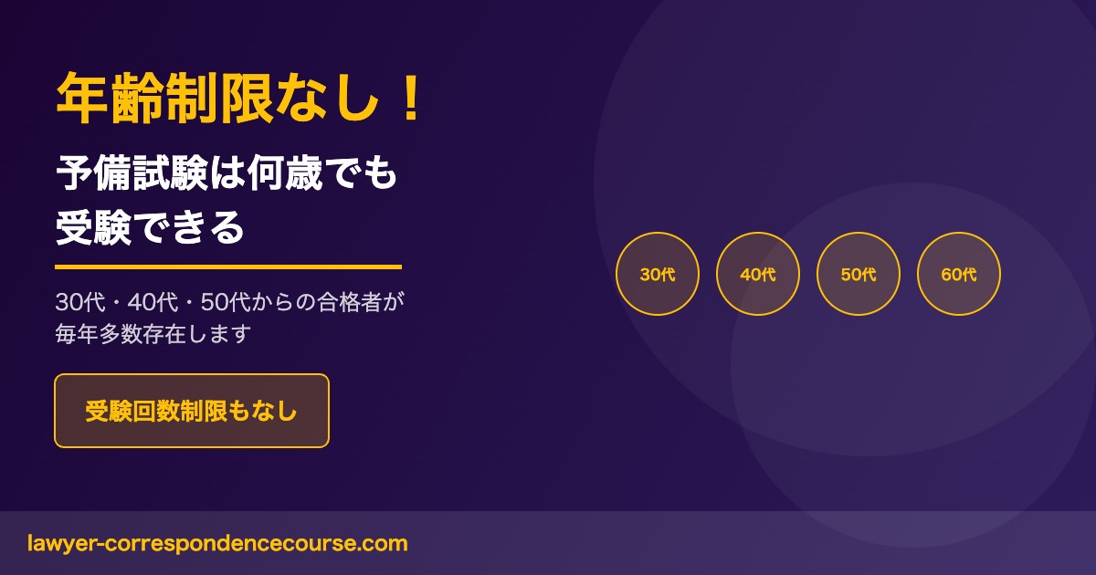 予備試験 年齢制限 何歳まで 最高齢合格者
