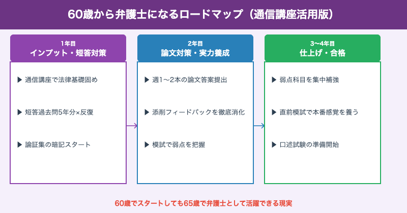 60歳から弁護士ロードマップ
