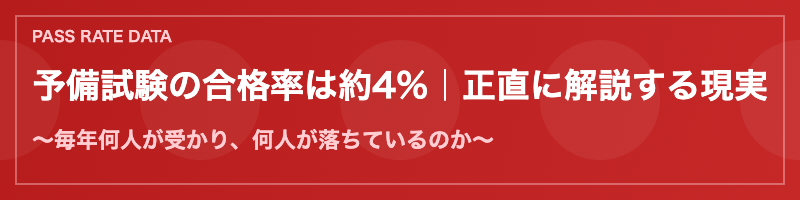 予備試験の合格率データ
