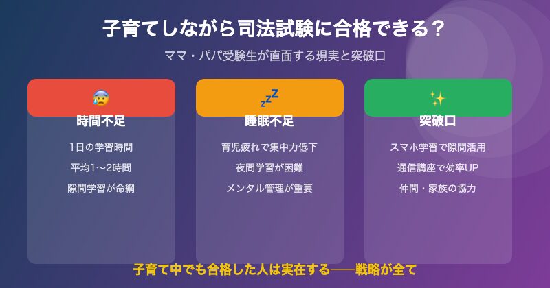子育てしながら司法試験の現実と突破口