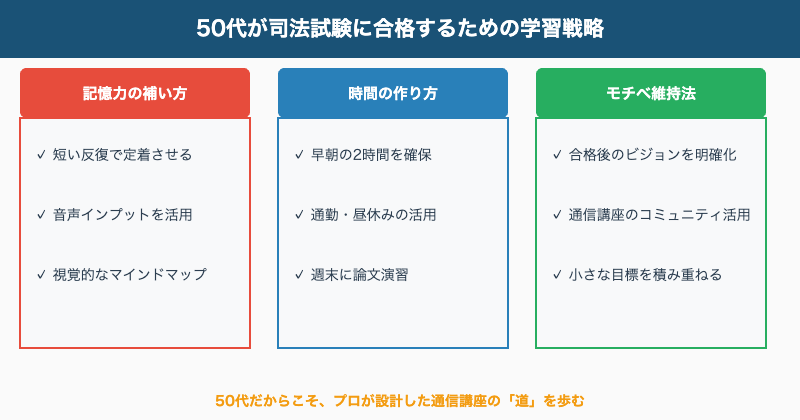 50代司法試験学習戦略