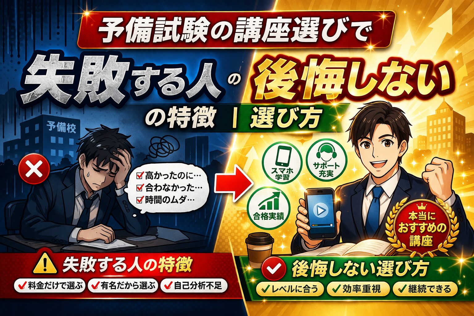 予備試験の成功と失敗