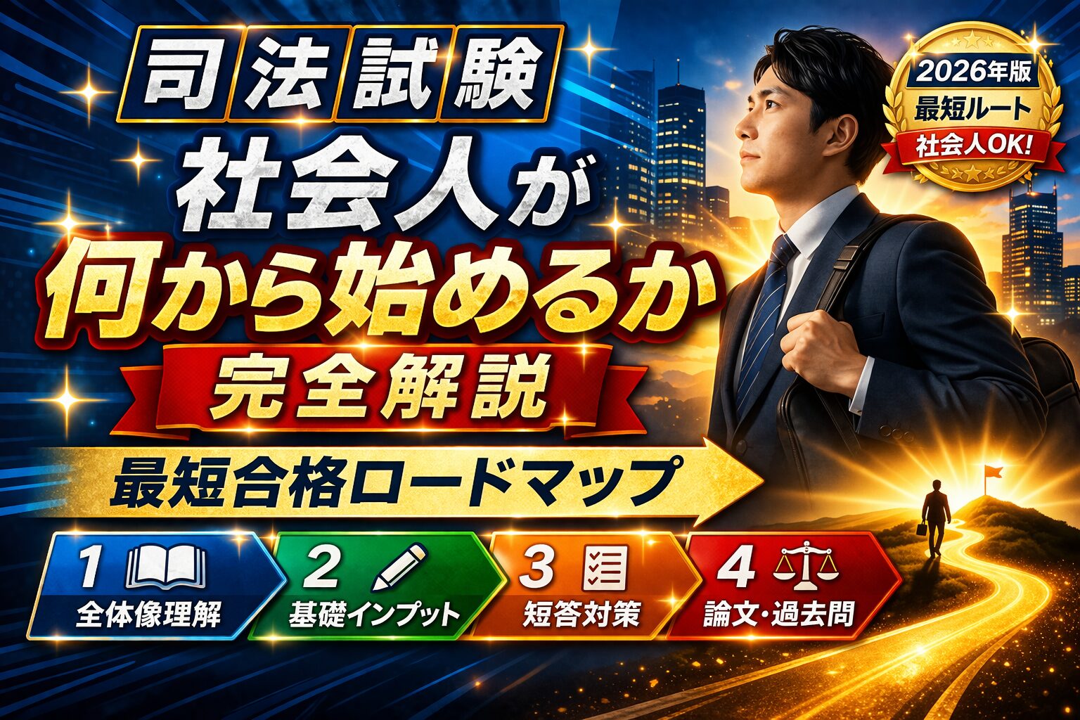 司法試験 社会人が何から始めるか完全解説｜最短合格ロードマップ
