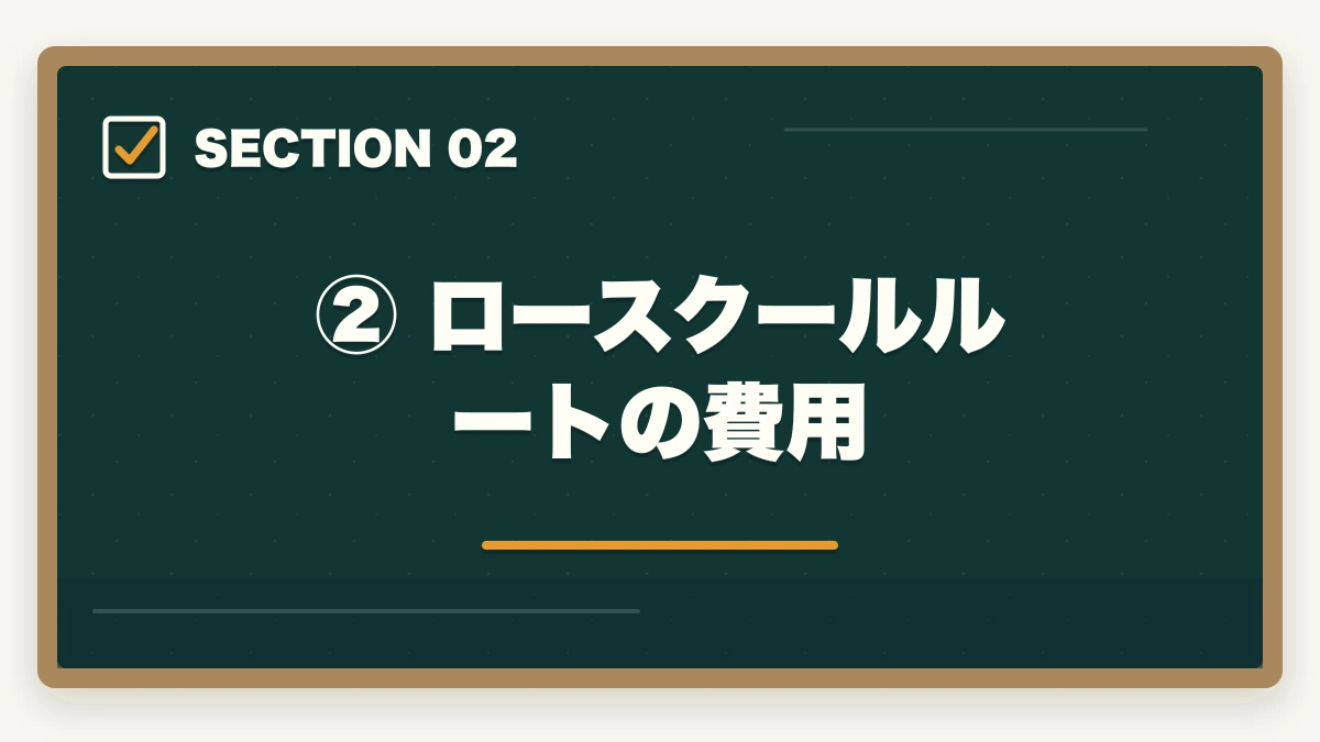 ② ロースクールルートの費用｜弁護士になるための費用はいくら？予備試験ルートで安く抑える方法の図解