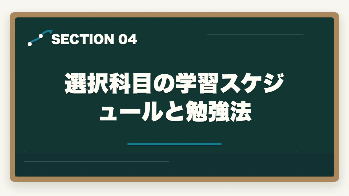 選択科目の学習スケジュールと勉強法|予備試験の選択科目の選び方|おすすめ科目と合格戦略を徹底解説の図解