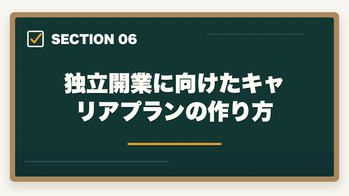 独立開業に向けたキャリアプランの作り方|弁護士の独立開業ガイド|費用・時期・手続き・成功のポイントを解説の図解