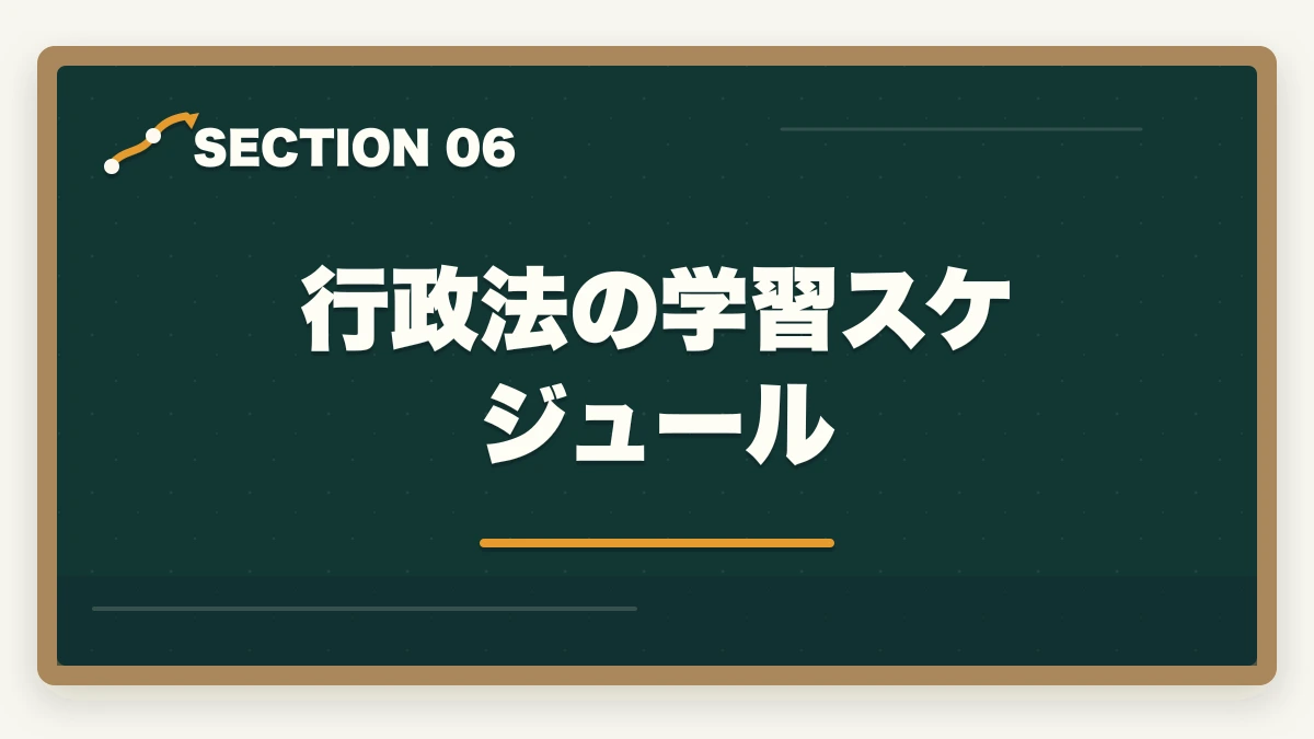 行政法の学習スケジュール｜予備試験の行政法対策｜訴訟類型の選択・頻出論点・おすすめ教材を徹底解説の図解