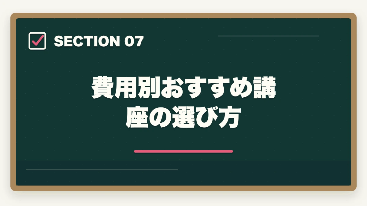 費用別おすすめ講座の選び方|司法試験の通信講座の費用を徹底比較!安く受講するための完全ガイド【2026年最新】の図解