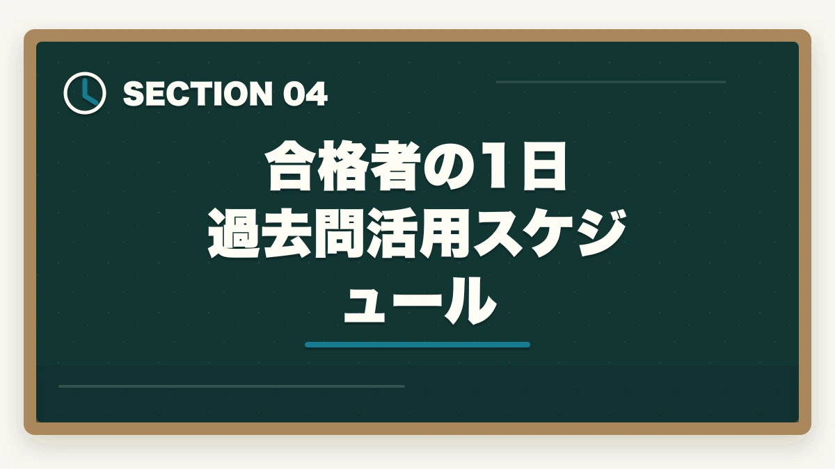 合格者の1日 過去問活用スケジュール|予備試験の短答は過去問だけで受かる?合格者が教える正しい使い方【2026年版】の図解