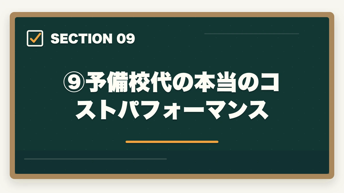 ⑨予備校代の本当のコストパフォーマンス|司法試験・予備試験の独学は本当に可能?伊藤塾の必要性を現役士業が忖度なく検証【2026年版】の図解