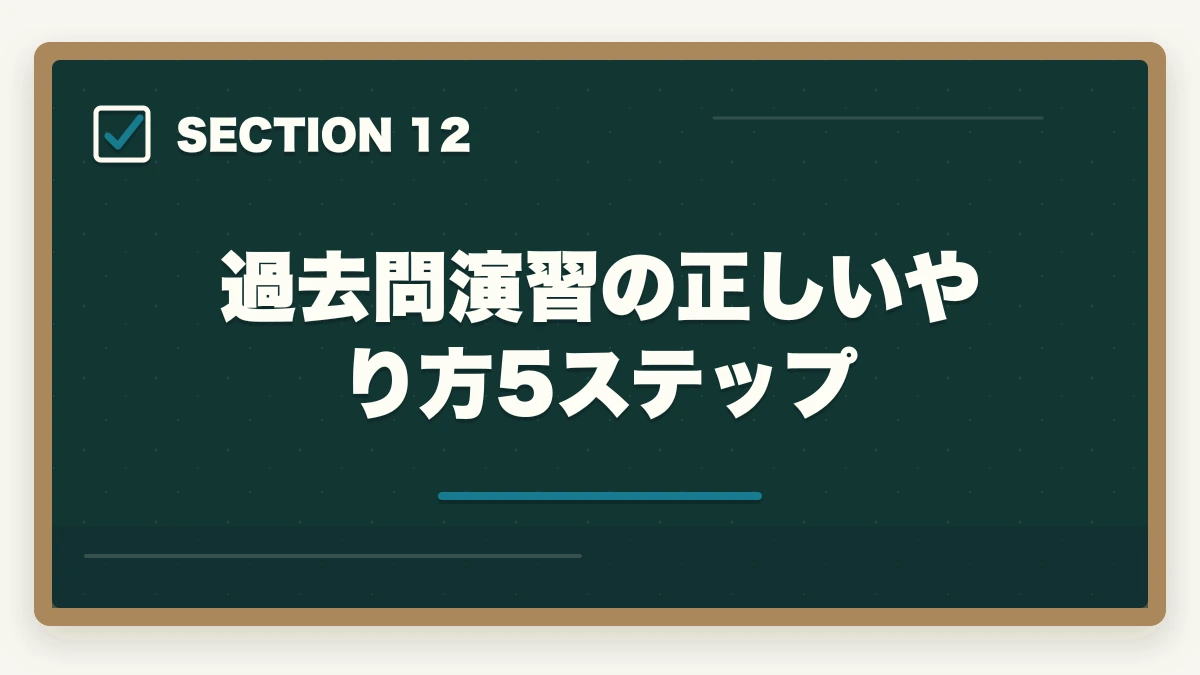 過去問演習の正しいやり方5ステップ|司法試験の択一式短答対策法【上3法・下4法・全7法を完全攻略】2026年版の図解