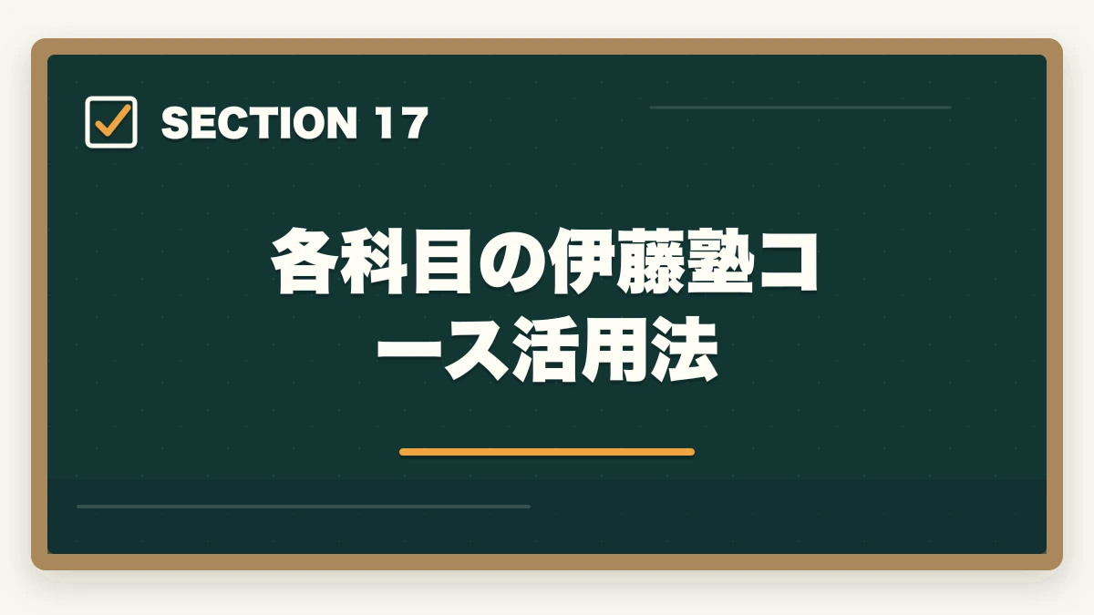 各科目の伊藤塾コース活用法｜司法試験・予備試験の科目別重要論点と頻出範囲【全7法完全攻略】2026年版の図解